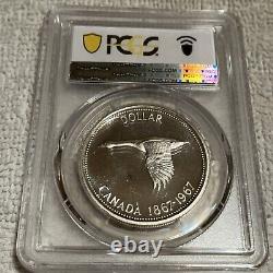 1967 Canada 1$ Silver Dollar Coin PCGS PL65 Cameo