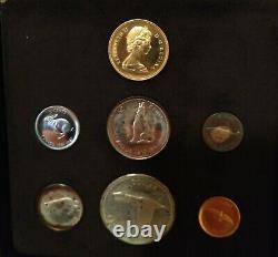 1967 Canada 7 Coin Centennial Proof Set Royal Canadian Mint $20 Gold + Silver
