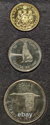1967 Canada 7-Coin Centennial Proof Set with $20 Gold coin