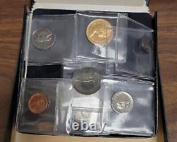 1967 Canada Centennial 7 Pc Proof-Like Set Silver & Gold ($20) in Leather Case