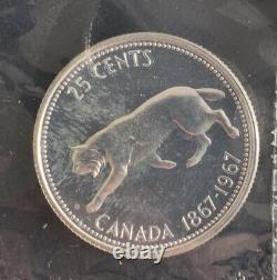 1967 Canada Confederation Centennial $20 Dollars Gold & Silver Coin set Proof