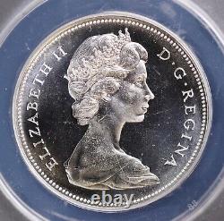 1967 Canada Proof-Like Silver Dollar ANACS MS68 PL CAMEO Goose High Grade KM# 70