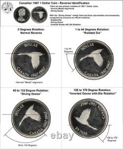 1967 Canada Proof-like Cameo Silver Dollar Pl66cam Pcgs Partial Diving Goose