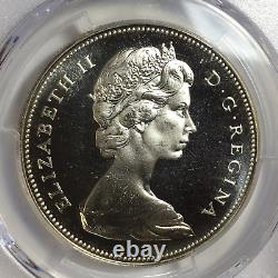 1967 Canada Proof-like Silver Dollar Pl67 Pcgs Partial Diving Goose Dr 10% Rare