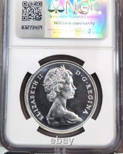 1967 Canada Silver 1 Dollar Canadian Goose Ngc Pl 66 Cameo Frosty Gem Proof Like