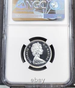 1967 Canada Silver 25 Cents Lynx Ngc Pl 67 Ultra Cameo Rare Gem Proof Like