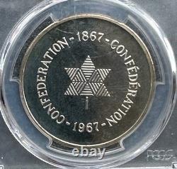 1967 Canada Silver Centennial Proof Medal, PCGS PR65CAM Cameo Blast White