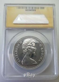 1967 Canada Silver One Dollar Proof Like Ms68 Cameo Goose