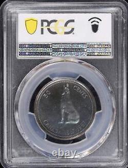 1967 Canada Wolf Proof Silver 50 Cents PCGS PR 67