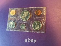 1967 Canadian Proof-like Mint 6 Coin Set With Envelope/Description 80% Silver