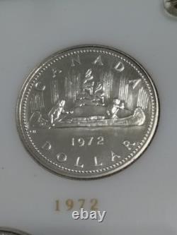 1971-84 14 Canada Canadian Commemorative Silver Dollars Capital Plastics Holder