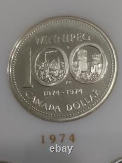 1971-84 14 Canada Canadian Commemorative Silver Dollars Capital Plastics Holder