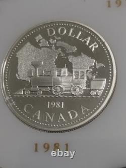1971-84 14 Canada Canadian Commemorative Silver Dollars Capital Plastics Holder
