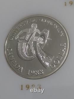 1971-84 14 Canada Canadian Commemorative Silver Dollars Capital Plastics Holder