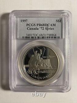 1972-1997 Canada Hockey Proof Silver Dollar PCGS PR68DCAM