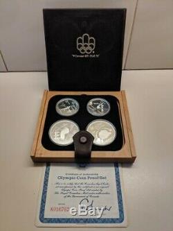 1973 -1976 Canada 4-Coin Silver Montreal Olympic Games Entire Proof Set 28 Coins