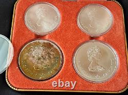 1973 CANADA 1976 MONTREAL OLYMPICS PROOF COIN SET 0.925 Silver Over 4.3 ounces