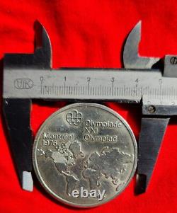 1973 CANADA Elizabeth II Olympics Montreal World Map PROOF Silver 10 Coin