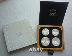 1973 CANADA OFFICIAL PROOF SILVER SET (4) 1976 OLYMPICS SERIES I 4.34 Oz