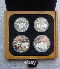1973 CANADA OFFICIAL PROOF SILVER SET (4) 1976 OLYMPICS SERIES I 4.34 Oz