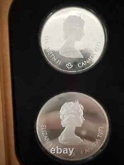 1973 CANADA OFFICIAL PROOF SILVER SET (4) 1976 OLYMPICS SERIES I 4.34 Oz