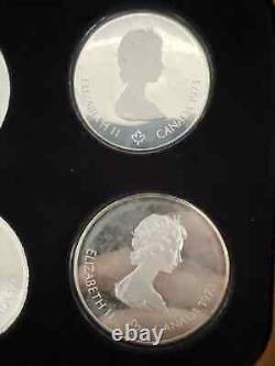 1973 CANADA OFFICIAL PROOF SILVER SET (4) 1976 OLYMPICS SERIES I 4.34 Oz