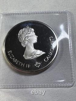 1973 Canada $10 Silver Proof Olympic World Map