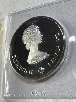 1973 Canada $10 Silver Proof Olympic World Map