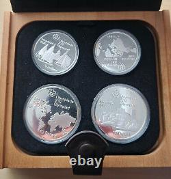 1973 Canada 4 Coin. 925 Sterling Silver Olympic Proof Set