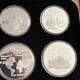 1973 Canada 4-coin 1976 Olympic Series I Silver Proof Set In Original Packaging