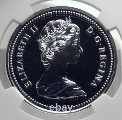 1975 CANADA UK Queen Elizabeth II Calgary 100Y Proof-like Silver Coin NGC i79865