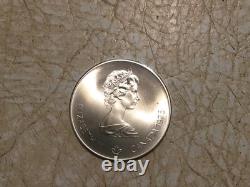 1975 Canada 5 Dollars Olympic Silver Proof Commemorative Coin. 925