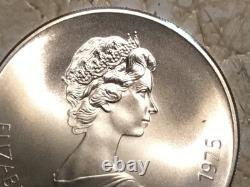 1975 Canada 5 Dollars Olympic Silver Proof Commemorative Coin. 925