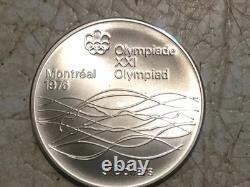 1975 Canada 5 Dollars Olympic Silver Proof Commemorative Coin. 925