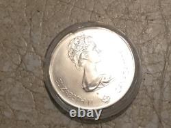 1975 Canada 5 Dollars Olympic Silver Proof Commemorative Coin. 925