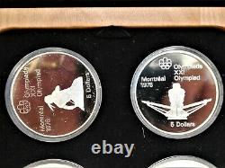 1976 CANADA COMPLETE 28 COIN PROOF SILVER OLYMPIC SET, encapsulated and boxed