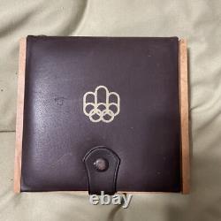 1976 CANADA OLYMPIC SILVER PROOF COIN SET withBOX 4.32 OZ STERLING FREE SHIPPING