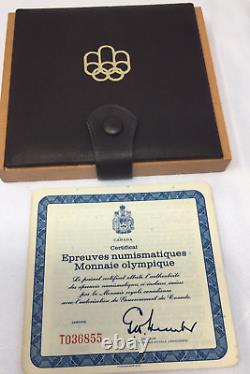 1976 Canada 4-Coin Silver Montreal Olympic Games Proof Set In Protection Case