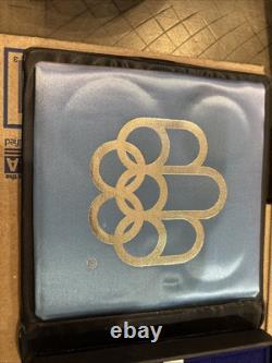 1976 Canada Montreal Olympic 4 Piece Silver Proof Coin Set With Case & COA