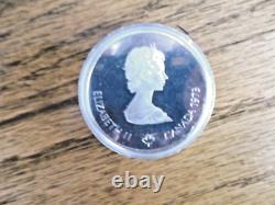 1976 Canada Montreal Olympic 4 Piece Silver Proof Coin Set With Case & COA