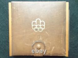 1976 Canada Montreal Olympic 4 Piece Silver Proof Coin Set With Case & COA