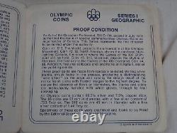 1976 Canada Montreal Olympic Silver Proof Coin Set 4 Piece Box & COA OGP