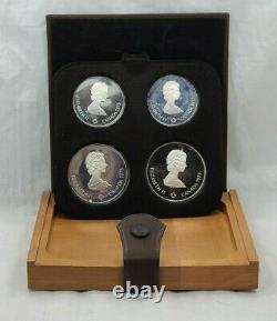 1976 Canada Montreal Olympics Proof Silver 4-Coin Set Series I (T1625)