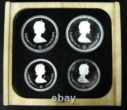 1976 Canada Montreal Olympics Proof Silver 4-Coin Set Series II III