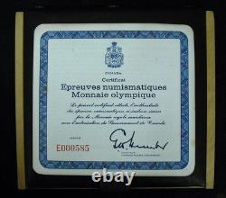 1976 Canada Montreal Olympics Proof Silver 4-Coin Set Series II III
