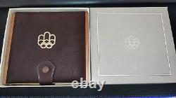 1976 Canada Montreal Olympics Proof Silver Set with Wooden Box COA Uncirculated #7
