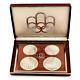 1976 Canada Montreal Olympics Series II Silver Proof Set 4 Coins With Case No COA