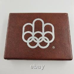 1976 Canada Montreal Olympics Series II Silver Proof Set 4 Coins With Case No COA