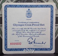 1976 Canada Olympic TRACK. 925 Silver PROOF (4 Coin) Set SERIES IV Case & COA