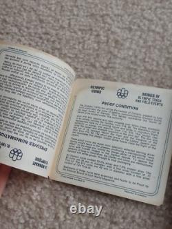 1976 Canada Olympics 4 Piece Silver Proof Coin Set With Case COA 4.4 oz ASW